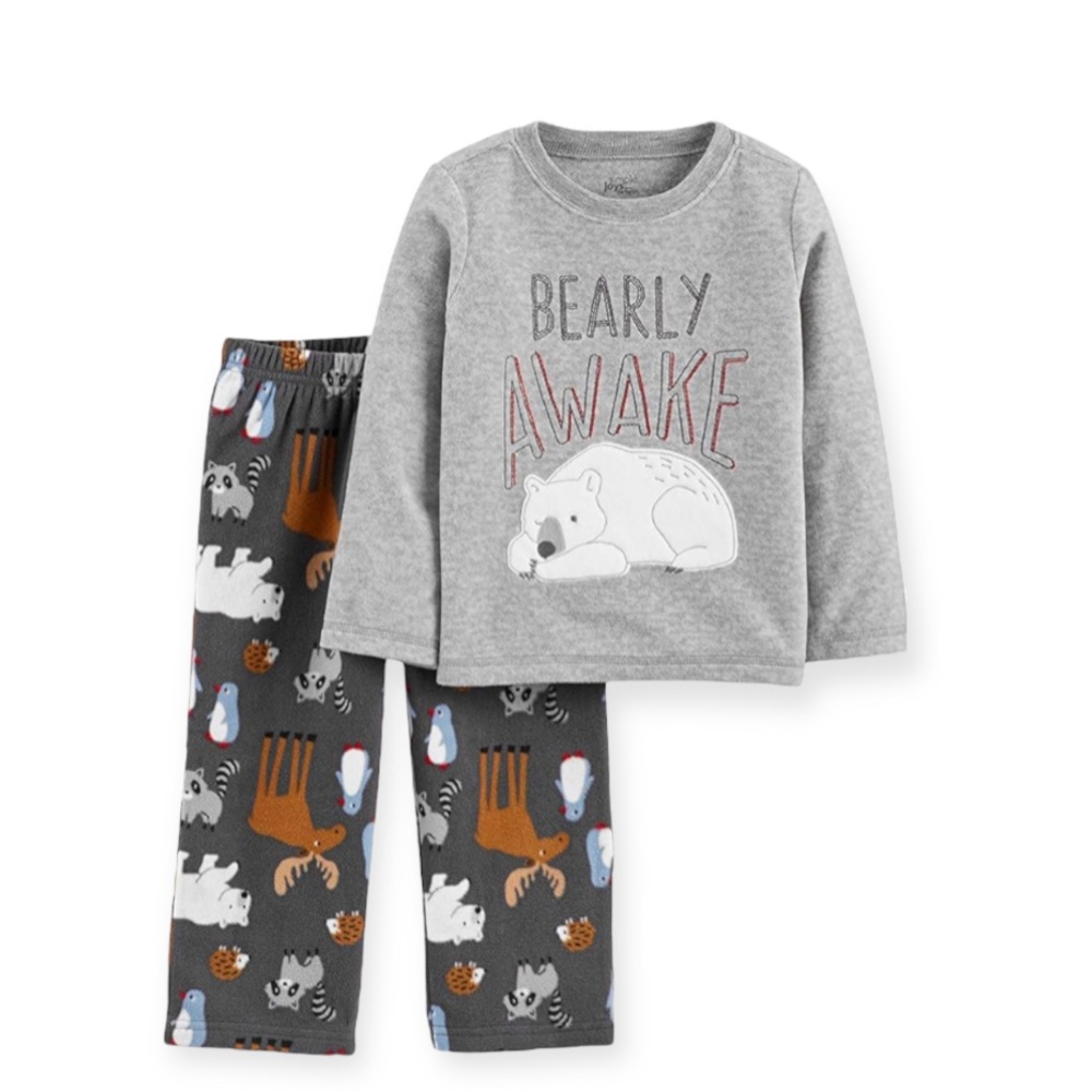 Simple Joys. 2T Fleece Pajama Set - Polar Bear